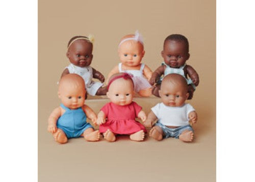 Miniland -My Friends & Me Set Of 6 Baby Dolls 21Cm