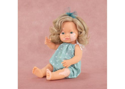Miniland -My Friends & Me Baby Doll Girl W/Vitiligo 38Cm