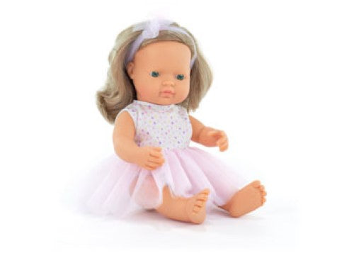 Miniland -My Friends & Me Baby Doll Blonde Girl 38Cm