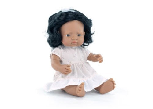 Miniland -My Friends & Me Baby Doll Latin Girl 38Cm