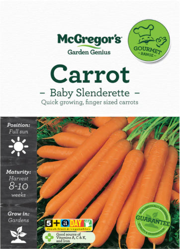 McGregor's Carrot Baby Slenderette Amsterdam Specialty Seeds Packet