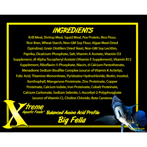 Aquatic Food Xtreme Big Fella 3mm Pellet 567g