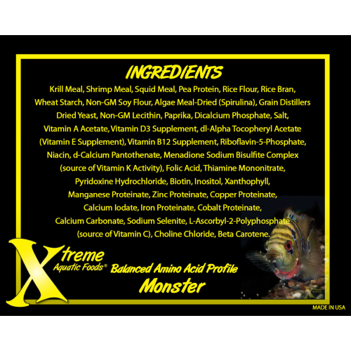 Aquatic Food Xtreme Monster 9mm Pellet 510g