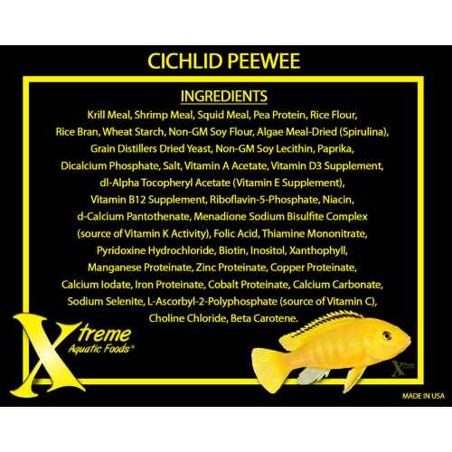 Aquatic Food Xtreme Cichlid Peewee 1.5mm Pellet 70g