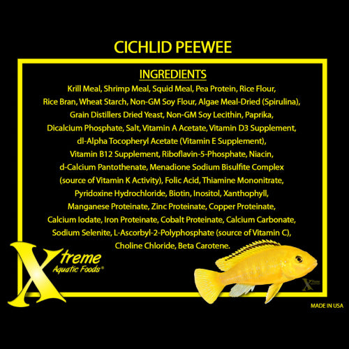 Aquatic Food Xtreme Cichlid Peewee 1.5mm Pellet 141g