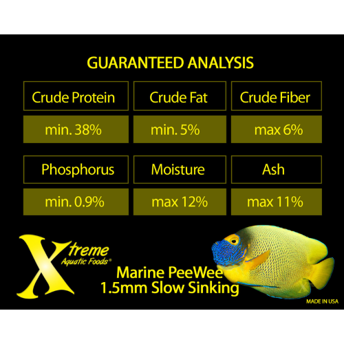 Aquatic Food Xtreme Marine Peewee 1.5mm Pellet 141g