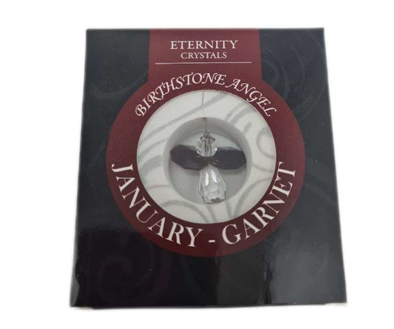 Birthstone Suncatcher - Eternity Crystals Jan 10.2 x 7 x 1.6cm (Set of 2)
