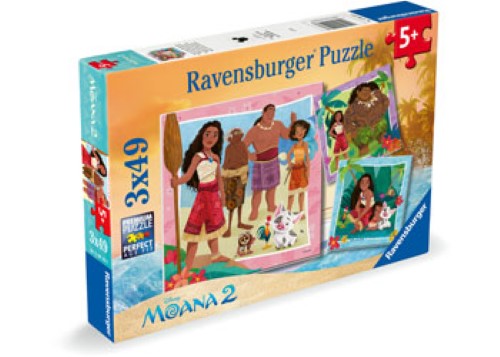 Ravensburger - Moana 2 Off To New Advenstures 3x49 Pc