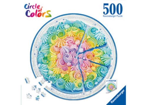 Ravensburger - Rainbow Cake Circle Puzzle 500pC