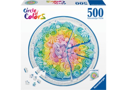 Ravensburger - Rainbow Cake Circle Puzzle 500pC