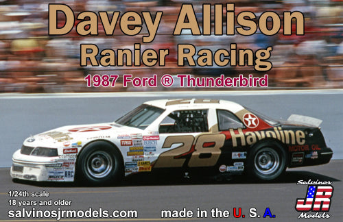 Plastic Kitset - 1/24 Ranier D Allison #28 '87