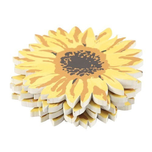 Set of 4 Sunflower Coasters