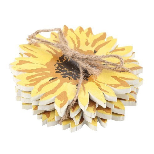 Set of 4 Sunflower Coasters