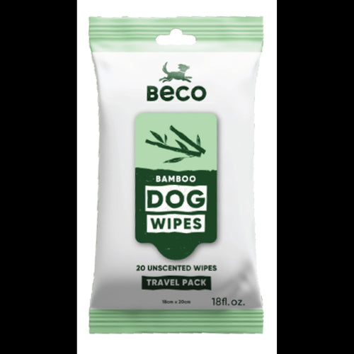 Dog Health Pet Wipes Beco Travel Wipes UnscentEzydog 20pk