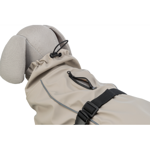 Dog Clothing Coats Waterproof BE NORDIC Raincoat S: 35cm Sand
