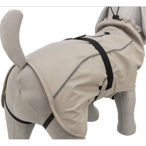 Dog Clothing Coats Waterproof BE NORDIC Raincoat S: 35cm Sand