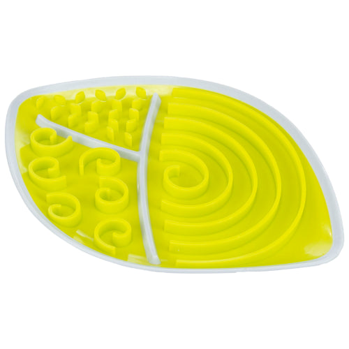 Dog Training Aid Lick 'n' Snack plate, Leaf 28x21cm