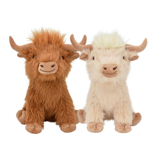 Dog Toy Plush Highland Cow Shaggy 35cm