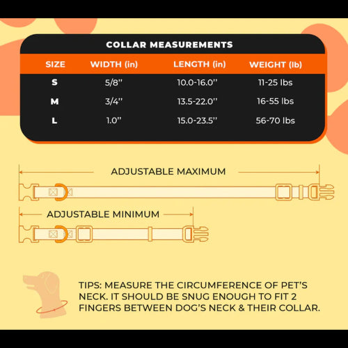 Dog Pink Floyd Prism Collar - Sml 25-40cm