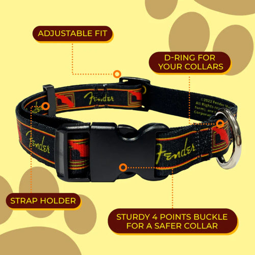 Dog Fender Monogram Collar - MEzydog 34-56cm