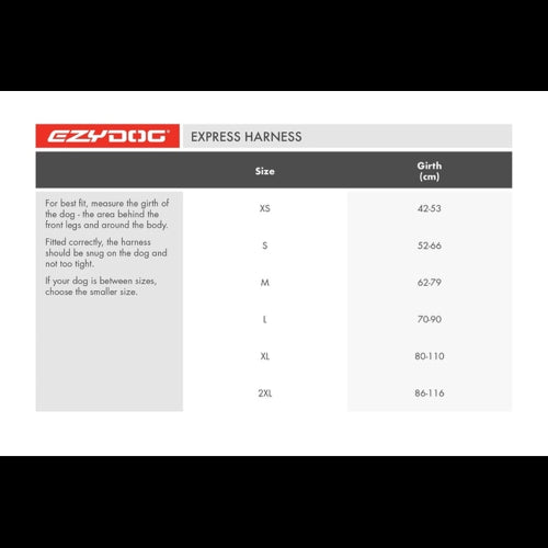 Dog Harness Ezydog Express Harness S Pink