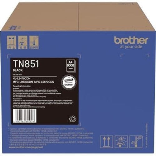 Brother TN851BK Black Toner Cartridge (TN851BK)