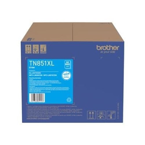 Brother TN851XLC XL Cyan Toner Cartridge (TN851XLC)