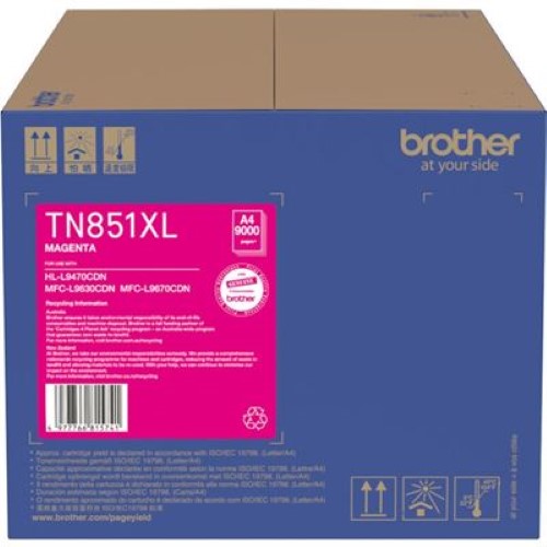 Brother TN851XLM XL Magenta Toner Cartridge (TN851XLM)