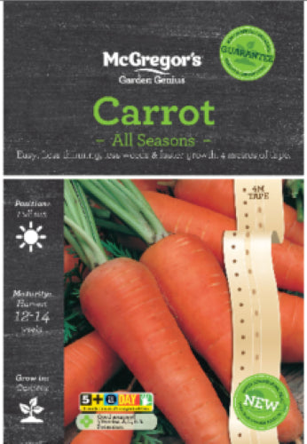 McGregor's Carrot All Season Seed Packet