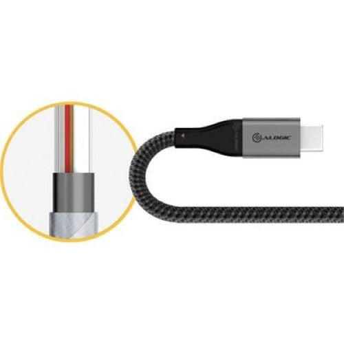 Alogic 15CM Super Ultra USB-C to USB-A Adapter - Space Grey (ULCAA-SGR)