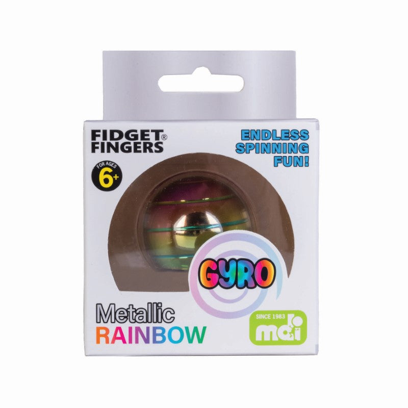 Metallic Rainbow Gyro (3.9 x 3.9 x 3.3cm)