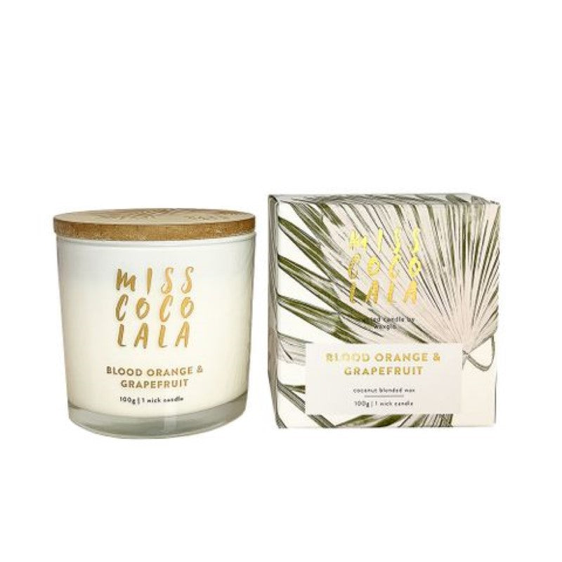 100g Coconut Wax Jar Candle-Blood Orange