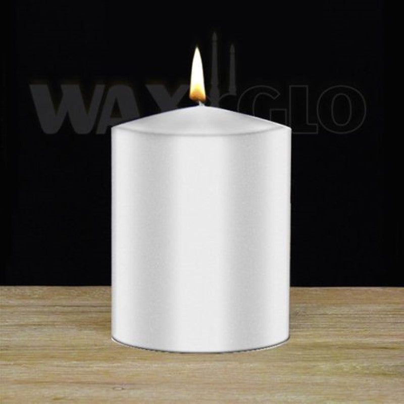 Candle - 75x100mm UNWRAPPED CYLINDER -WHITE