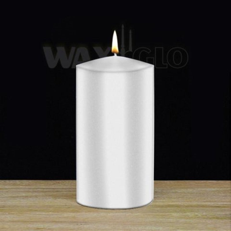 Candle - 75x150mm UNWRAPPED CYLINDER -WHITE