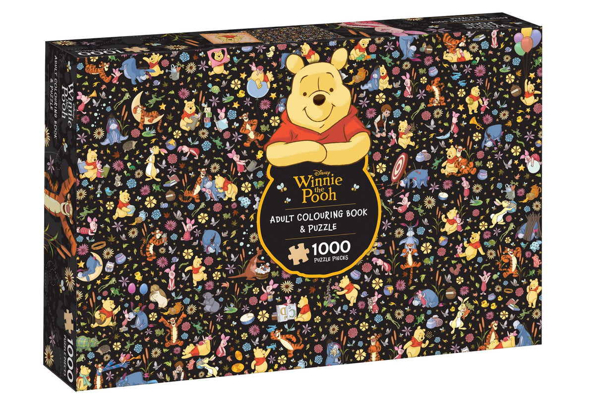 Winnie the Pooh: Adult Colouring Book and Puzzle (Disney: 1000 Pieces)