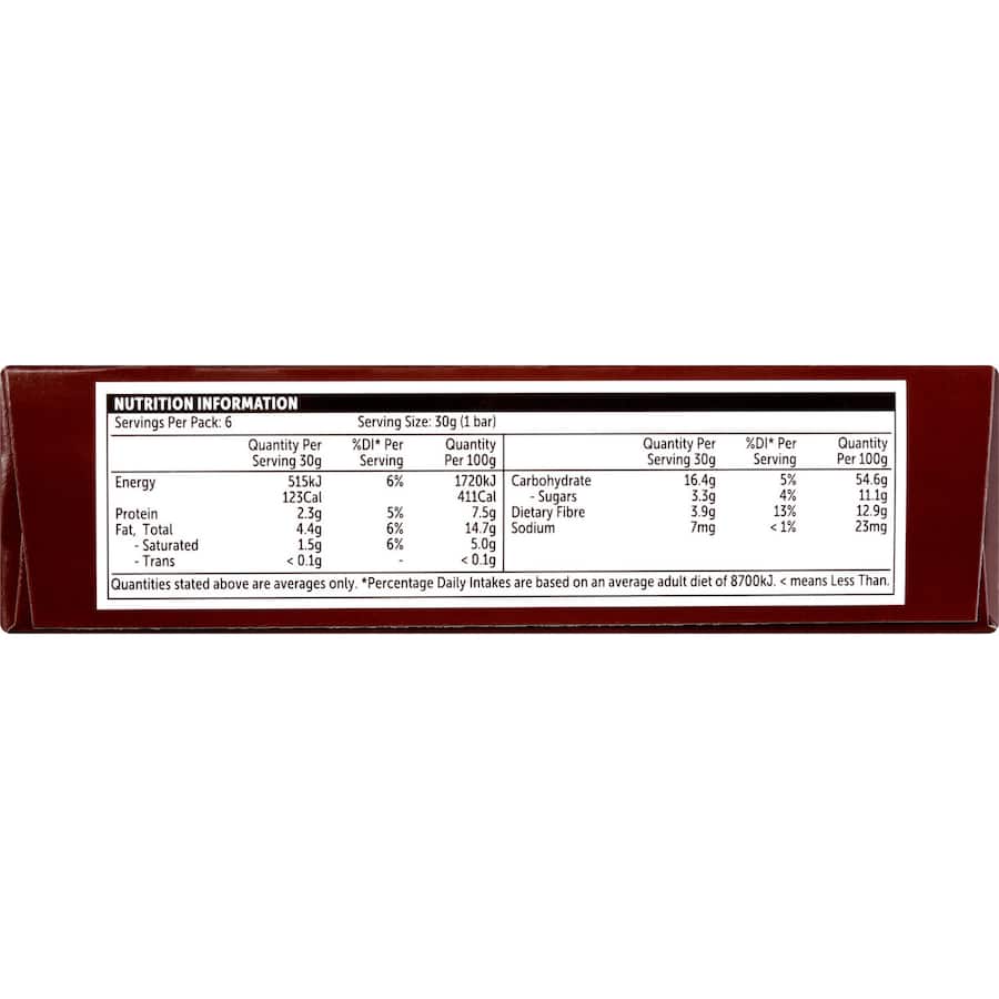Woolworths Muesli Bars Chocolate Chip 6pk 180g