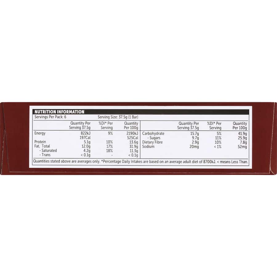 Woolworths Nut Bars Crunchy Choc Coated With Choco 6pk 225g