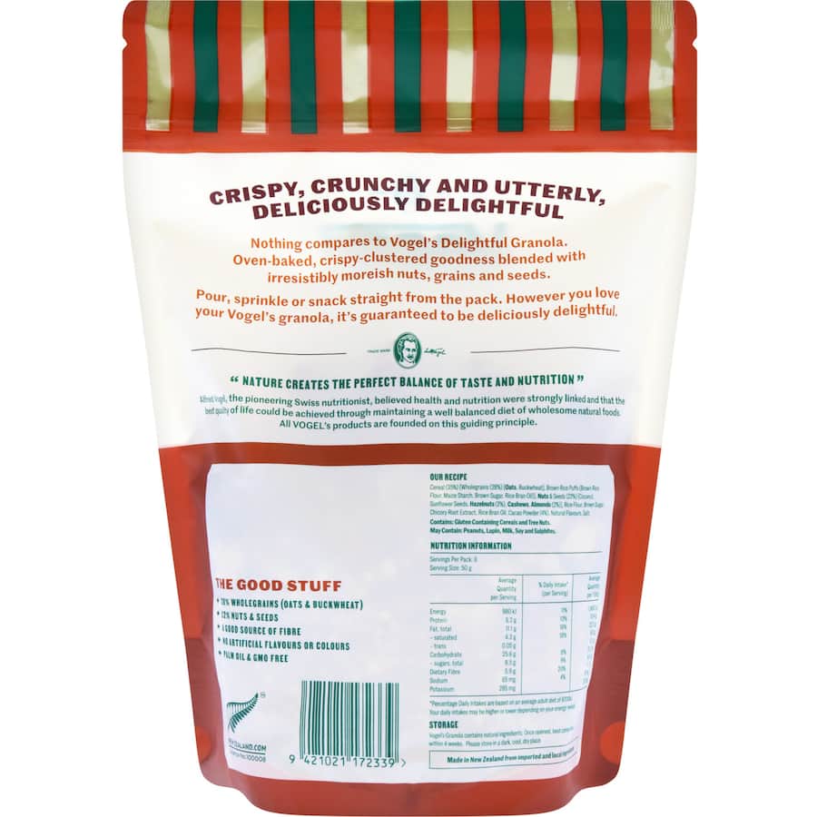 Vogels Delightful Granola Hazelnut Cacao 400g