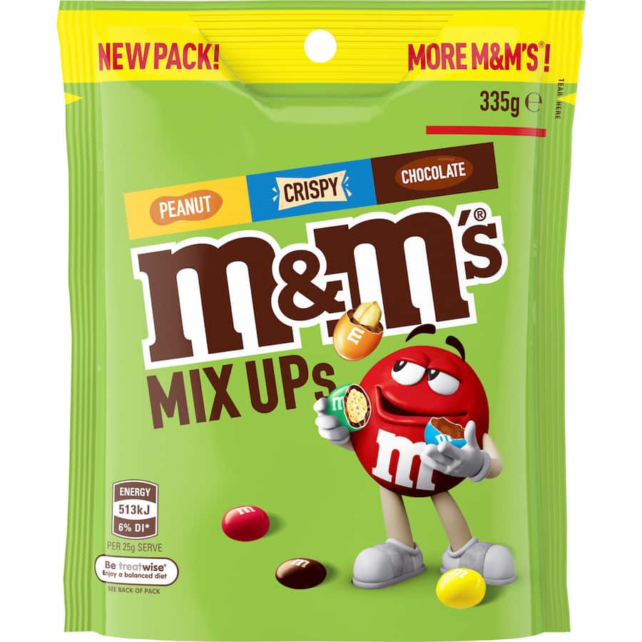 M&ms Sweets Mix Ups Pouch 335g