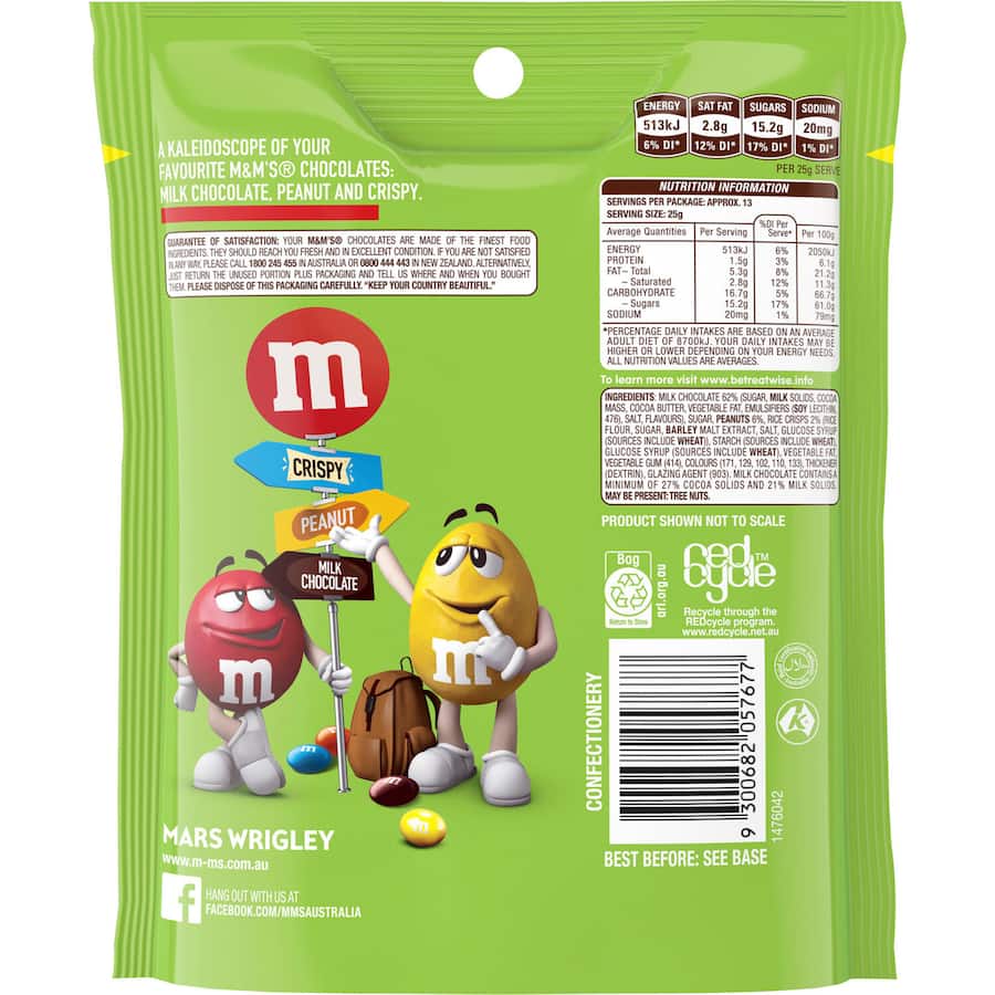 M&ms Sweets Mix Ups Pouch 335g