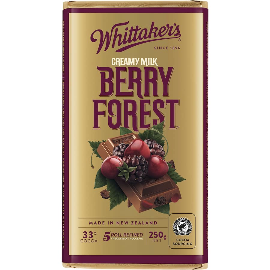Whittakers Chocolate Berry Forest Block 250g