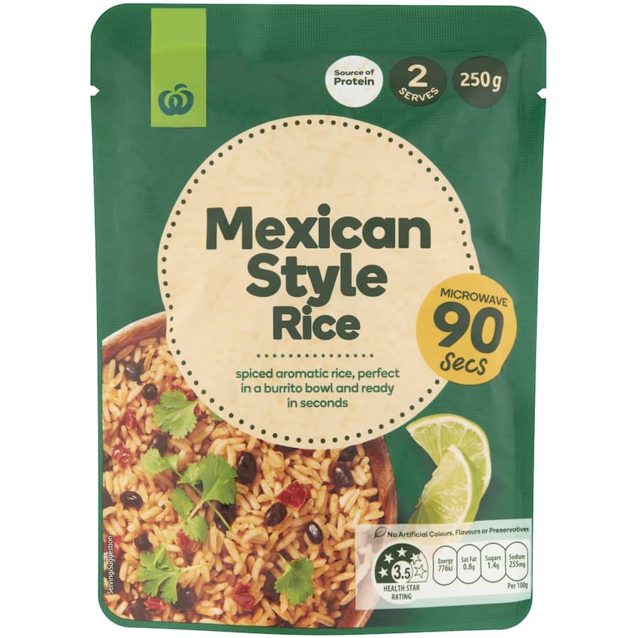Woolworths Mexican Style Rice 250g