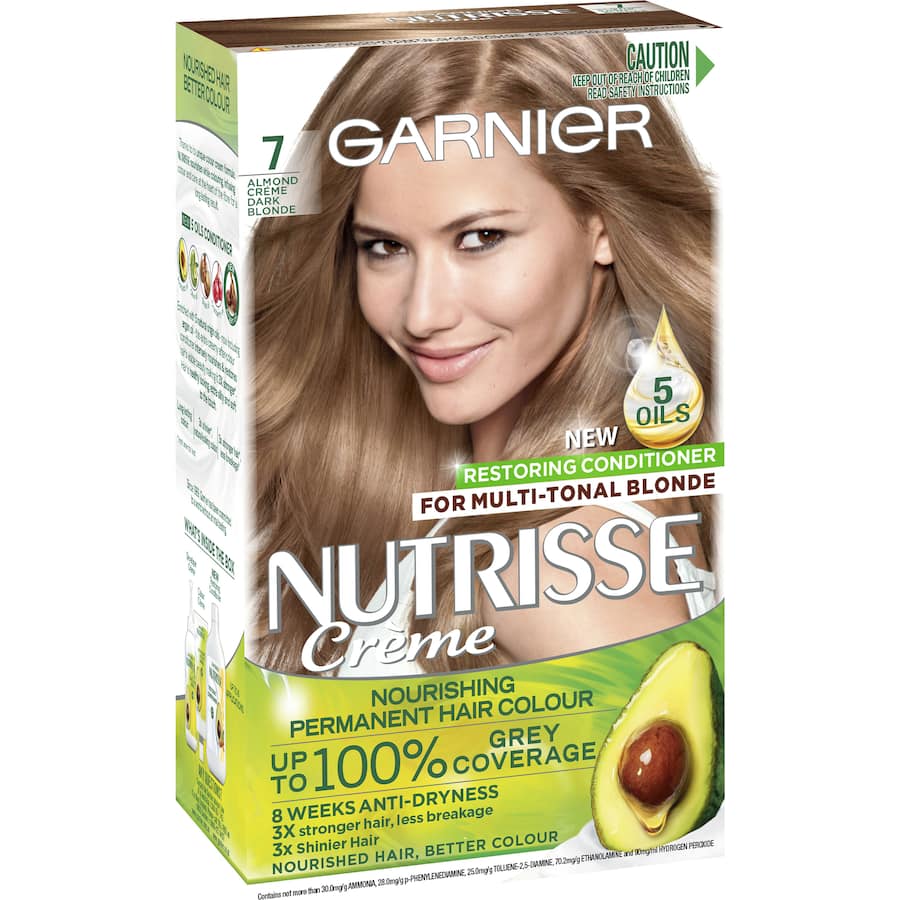 Garnier Nutrisse Hair Colour Almond Creme 7.0 1pack