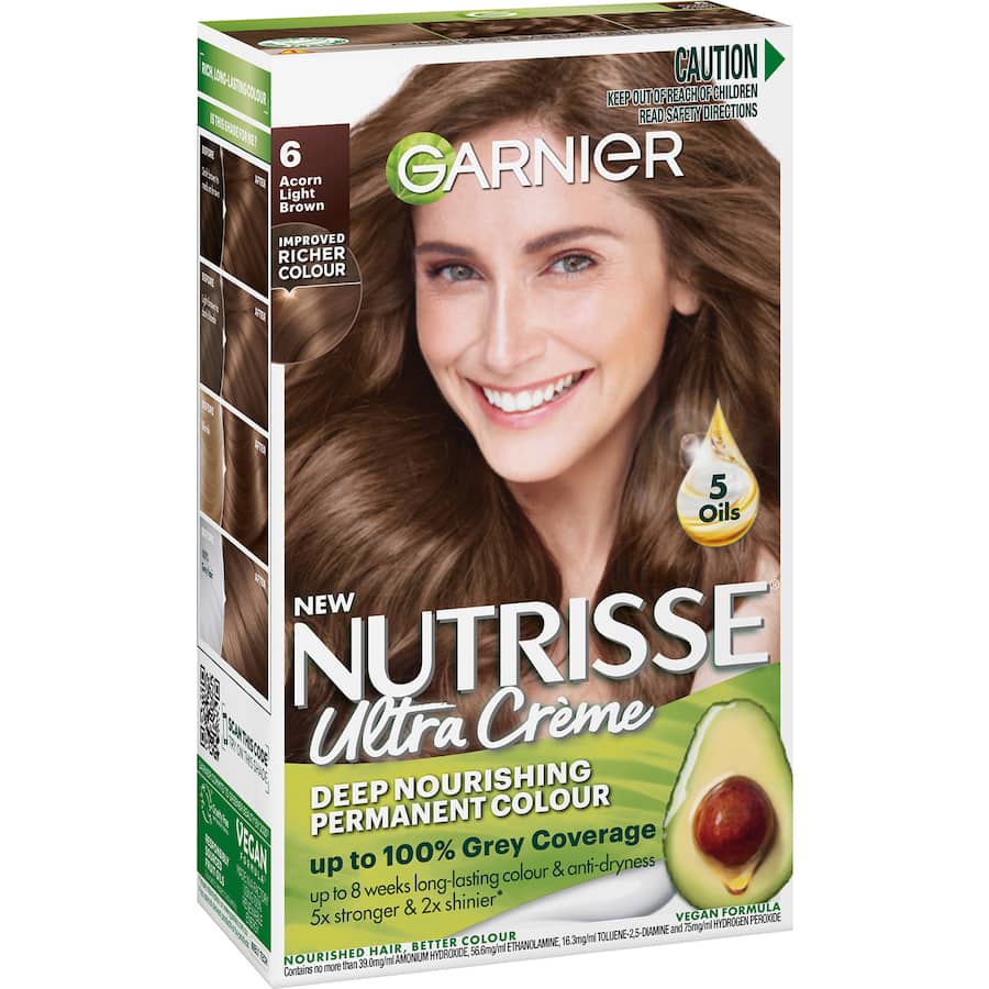 Garnier Nutrisse Hair Colour Acorn 6.0 1pack