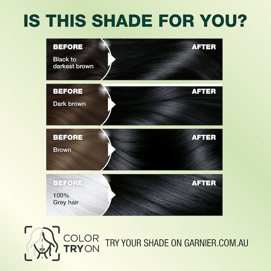 Garnier Nutrisse Hair Colour Liquorice 1.0 1pack