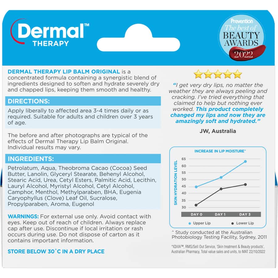 Dermal Therapy Lip Balm Original 10g