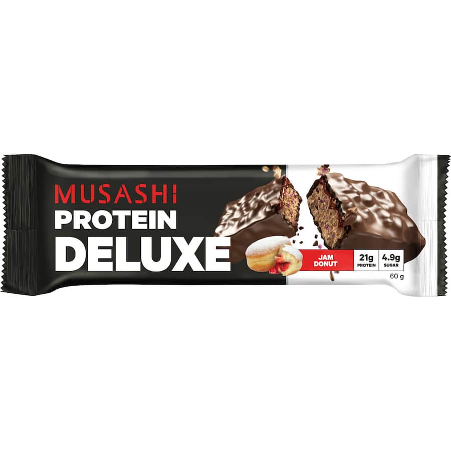 Musashi Deluxe Protein Protein Bar Jam Donut 60g