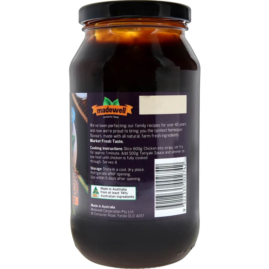 Madewell Meal Base Teriyaki Simmer Sauce 500g