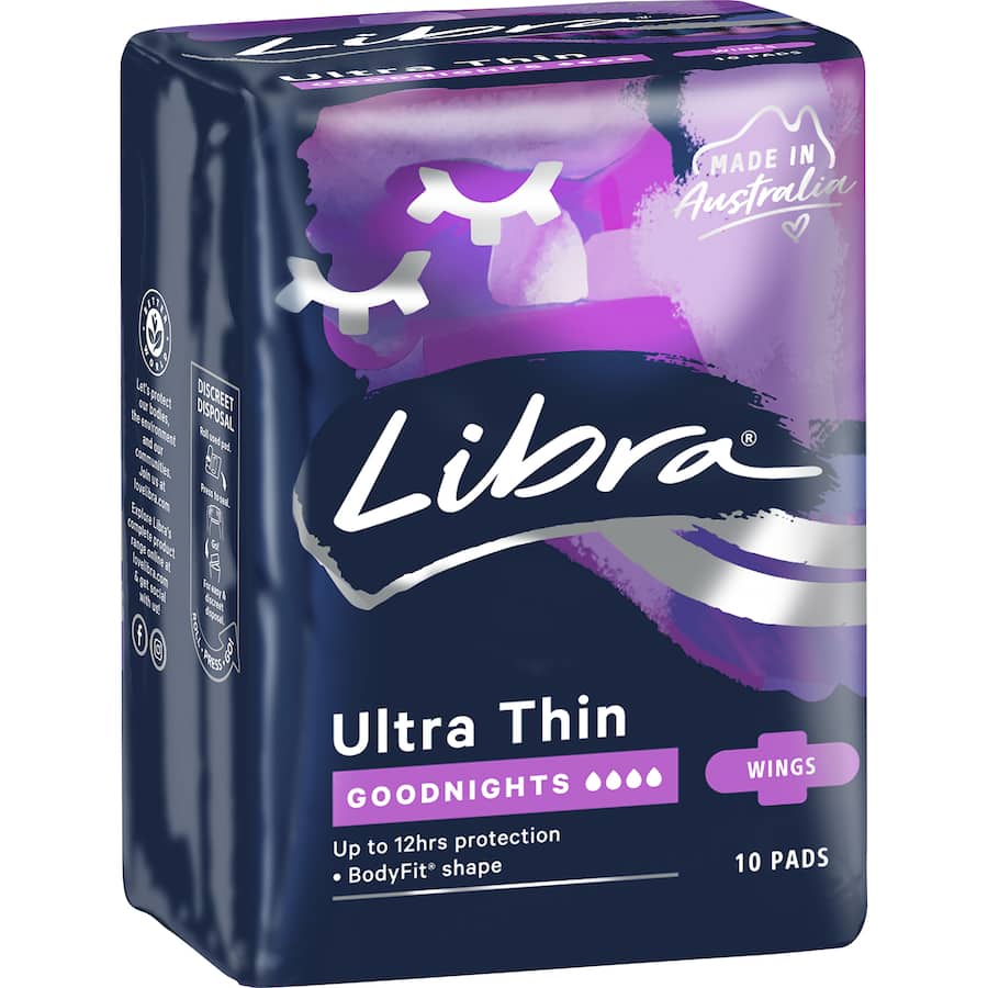 Libra Goodnights Pads Goodnights Ultra Thin 10pack