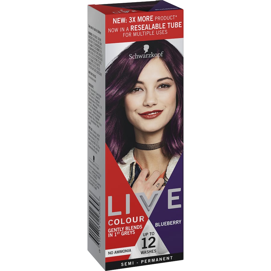 Live Colour Hair Colour Blueberry 75mL